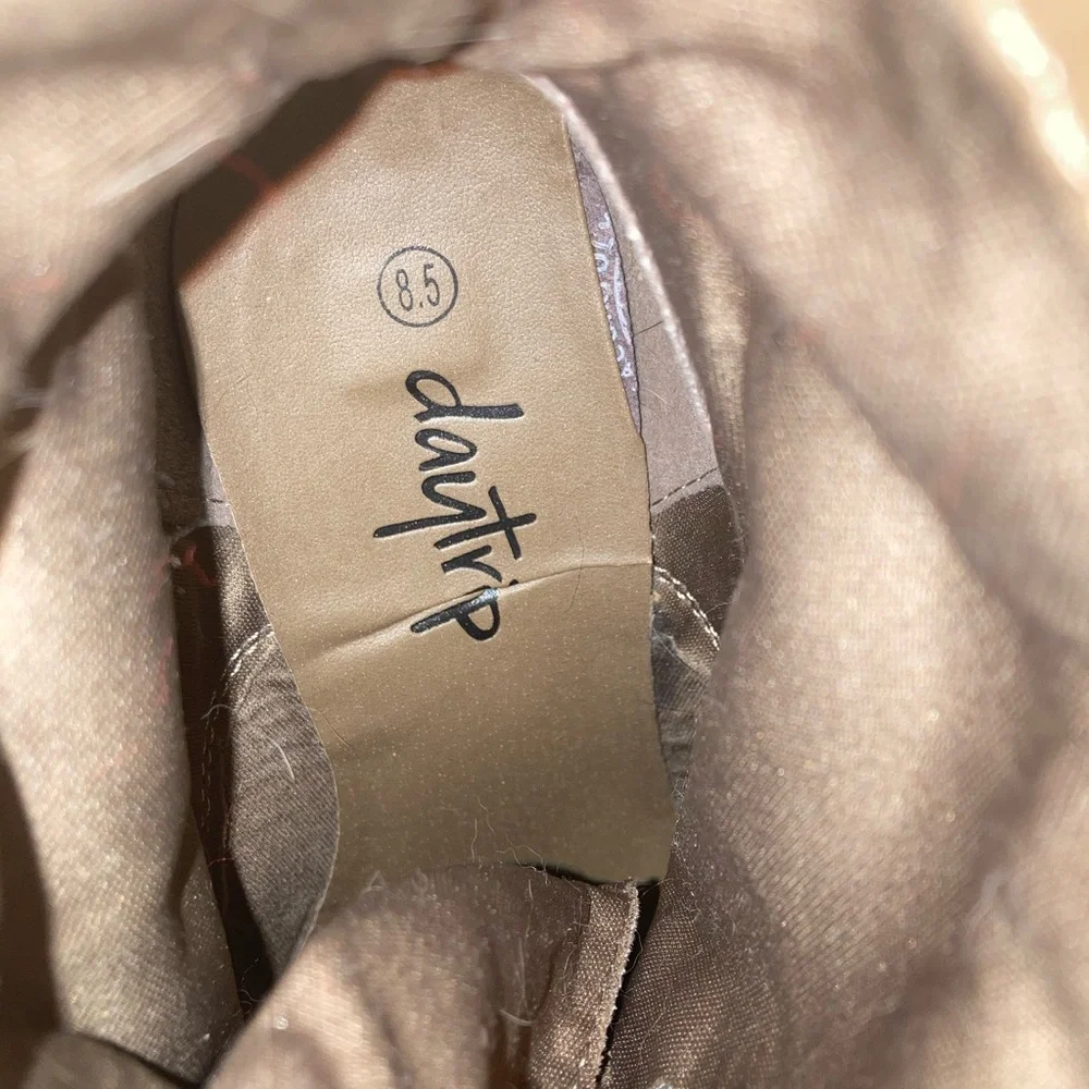 Daytrip Taupe Lace-Up Boots - Picture 5 of 5